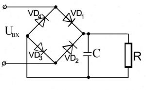 доработать выход диодным выпрямителем
